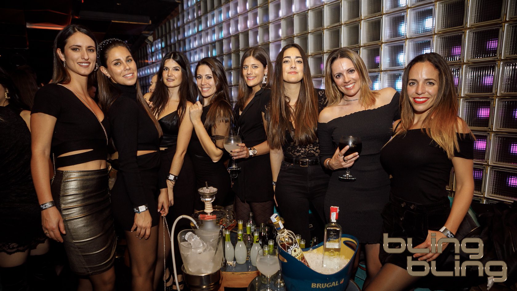 Photos of the VIP Tables at Bling Bling Barcelona