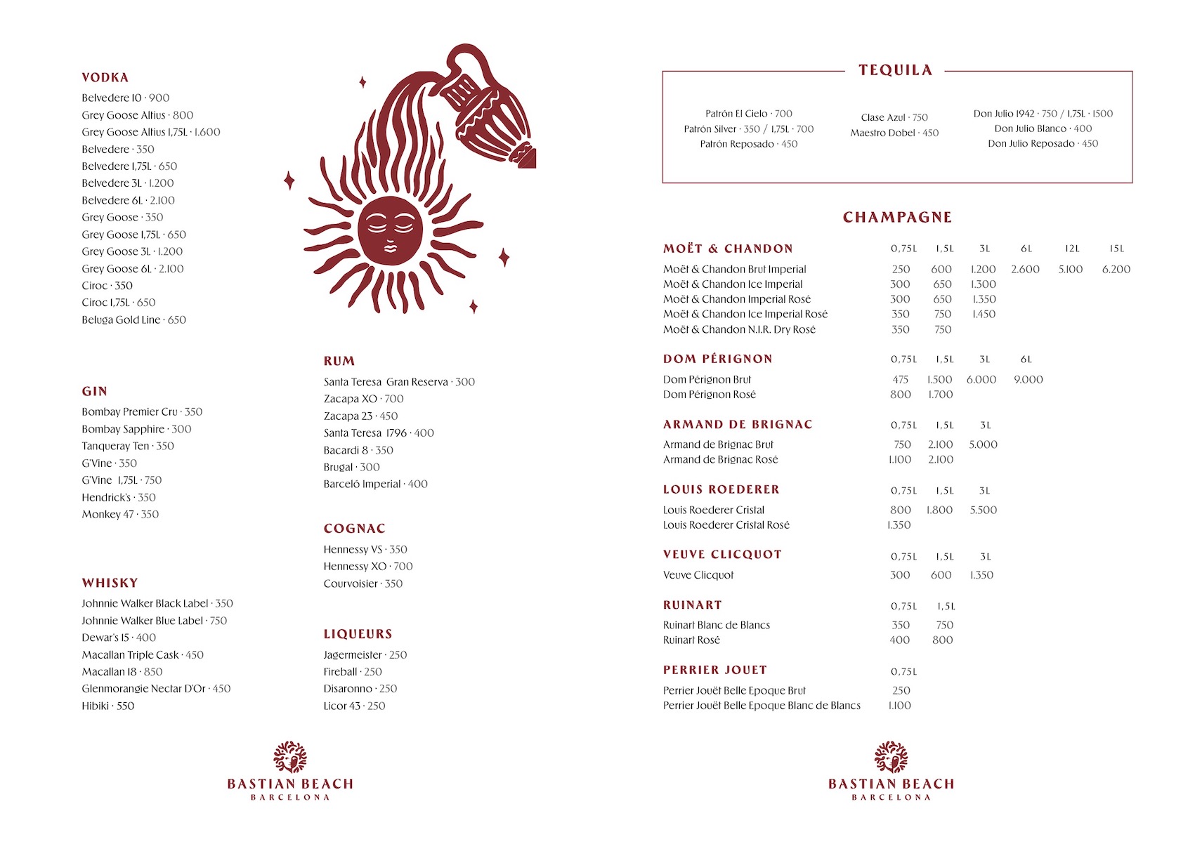 bastian menu