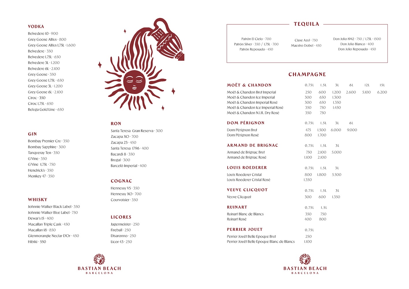 bastian menu botellas