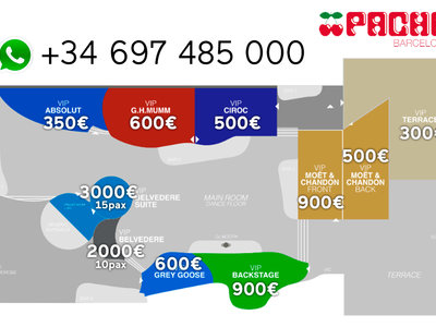 plano de mesas vip en pacha barcelona