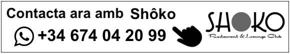 contacte shoko barcelona