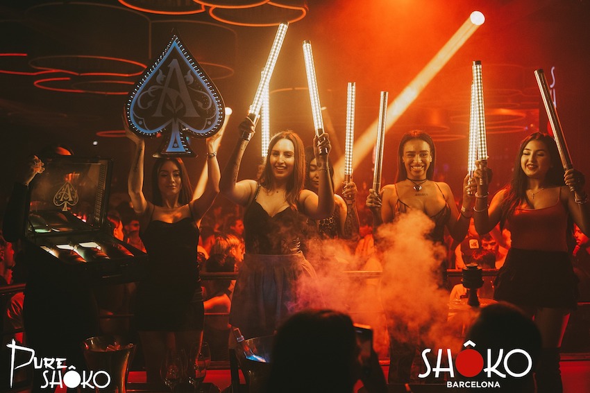 shoko barcelona vip table
